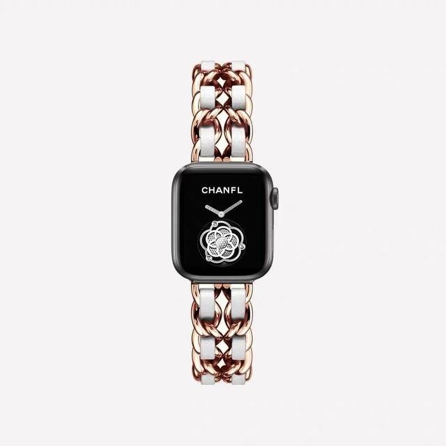 Stainless Steel Apple Watch StrapBand Length: 19cmItem Type: WatchbandsBand Material Type: Stainless SteelCondition: New without tagsClasp Type: buckle[focus_keyword]Apple Watch Band
