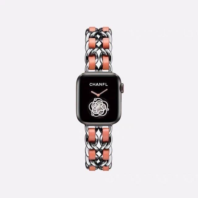 Stainless Steel Apple Watch StrapBand Length: 19cmItem Type: WatchbandsBand Material Type: Stainless SteelCondition: New without tagsClasp Type: buckle[focus_keyword]Apple Watch Band