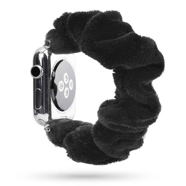 Scrunchie Elastic Apple Watch Band - arleathercraft