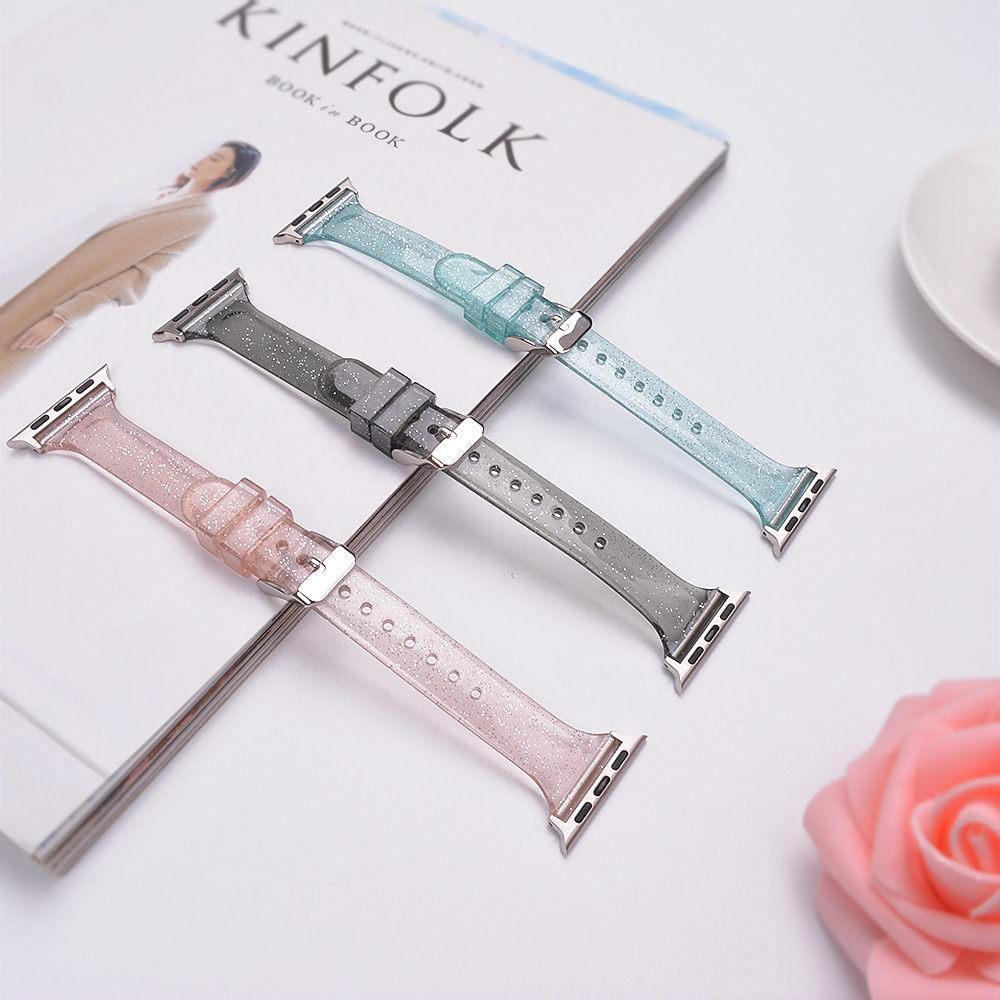 Silicone Apple Watch BandBand Length: 20cmBand Material Type: SiliconeCondition: New without tagsClasp Type: metal buckleClasp Type: pin buckleBand Size: 38mm 40mm 42mm 44mmWatchband Color: [focus_keyword]Apple Watch Band