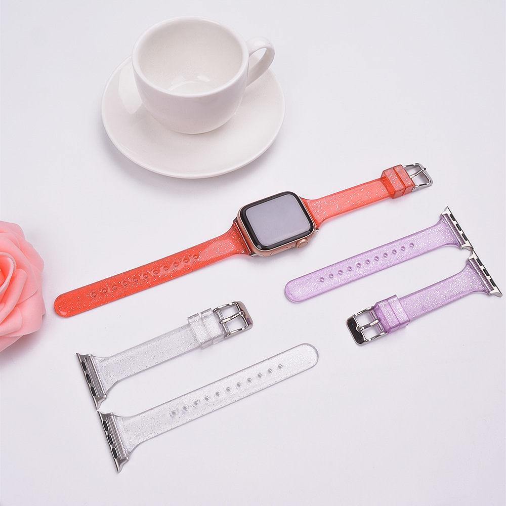 Silicone Apple Watch BandBand Length: 20cmBand Material Type: SiliconeCondition: New without tagsClasp Type: metal buckleClasp Type: pin buckleBand Size: 38mm 40mm 42mm 44mmWatchband Color: [focus_keyword]Apple Watch Band