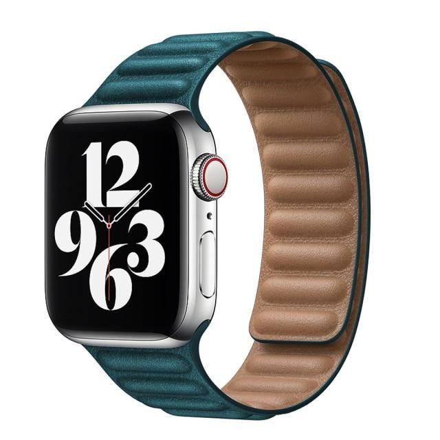 Loop Apple Watch BandClasp Type: Magnetic without buckleItem Type: WatchbandsBand Material Type: LeatherCondition: New with tagsBand Length: 18cmClasp Type: Genuine Leather wristband wri[focus_keyword]Apple Watch Band