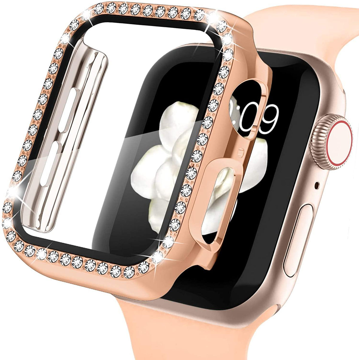 Diamond Apple Watch CaseCase Material: PlasticItem Type: Watch Cases[focus_keyword]Apple Phone CaseArleathercraft