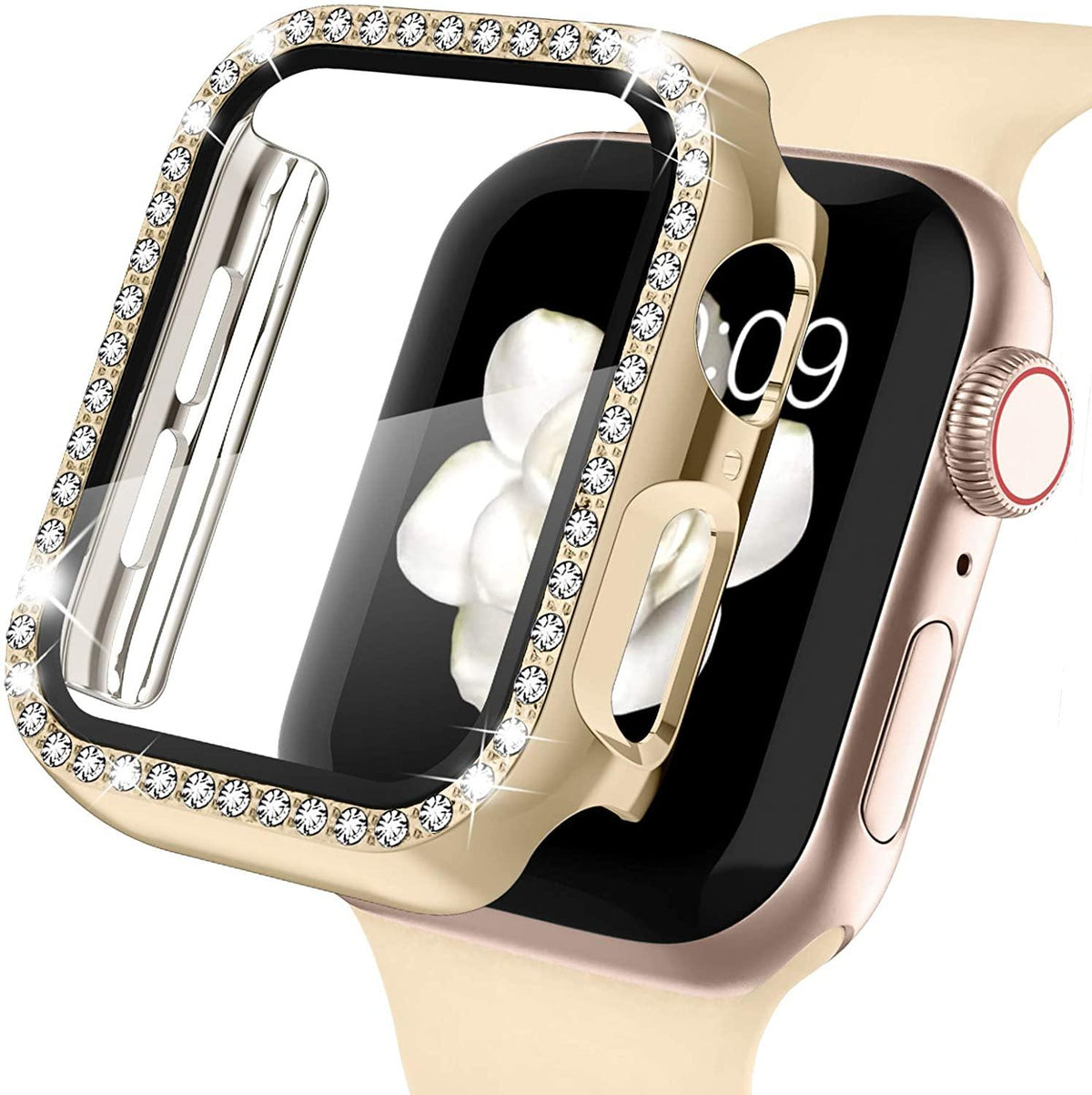 Diamond Apple Watch CaseCase Material: PlasticItem Type: Watch Cases[focus_keyword]Apple Phone CaseArleathercraft