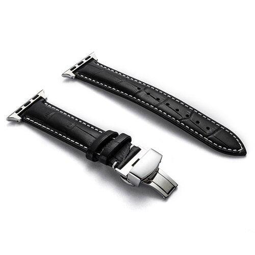 Genuine Leather Apple Watch Band - arleathercraft