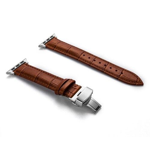 Genuine Leather Apple Watch Band - arleathercraft