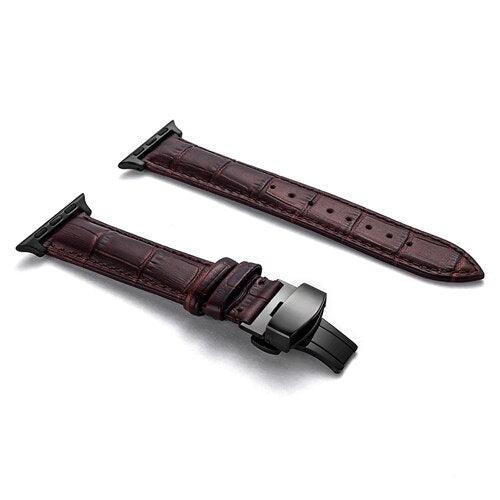 Genuine Leather Apple Watch Band - arleathercraft