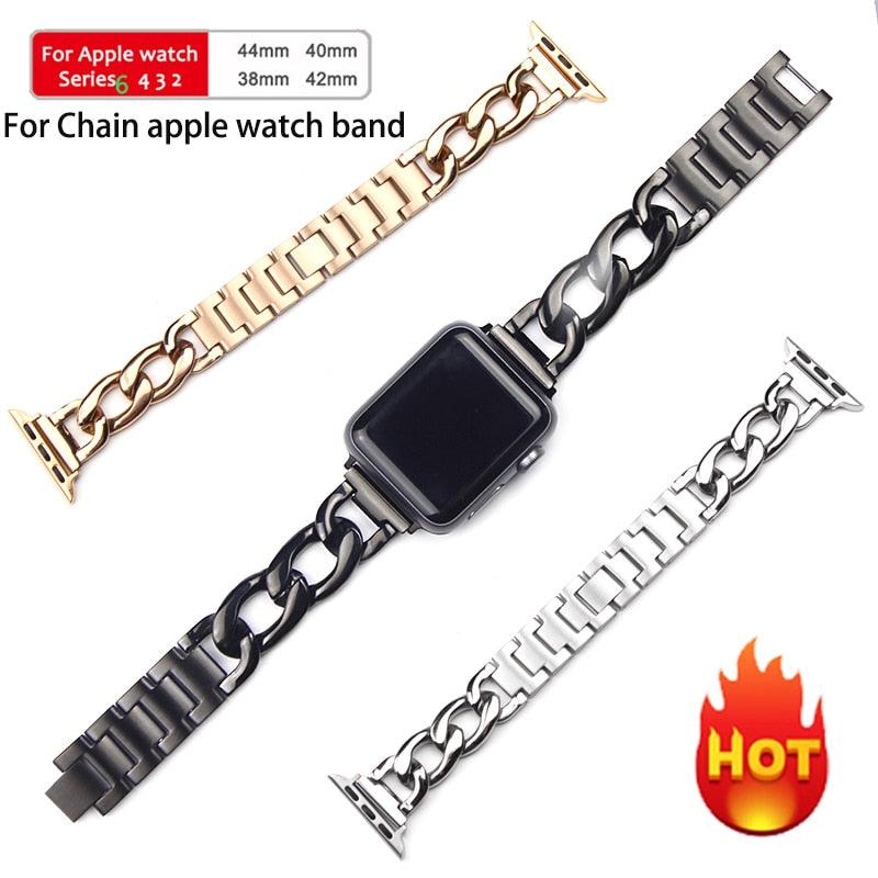 Stainless Steel Apple Watch Strap - arleathercraft