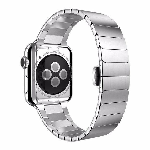 Stainless Steel Strap Apple Watch - arleathercraft