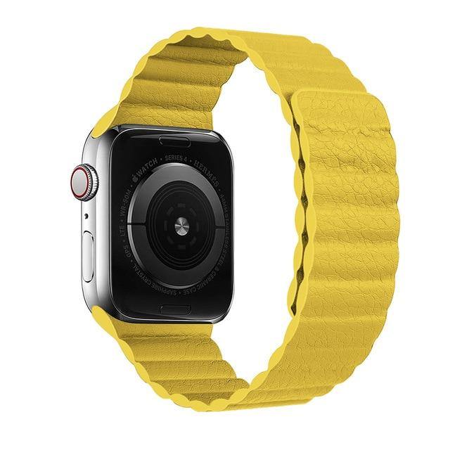 Loop Apple Watch BandBand Length: 22cmItem Type: WatchbandsCondition: New without tagsClasp Type: Magnetic buckle[focus_keyword]Apple Watch BandArleathercraft