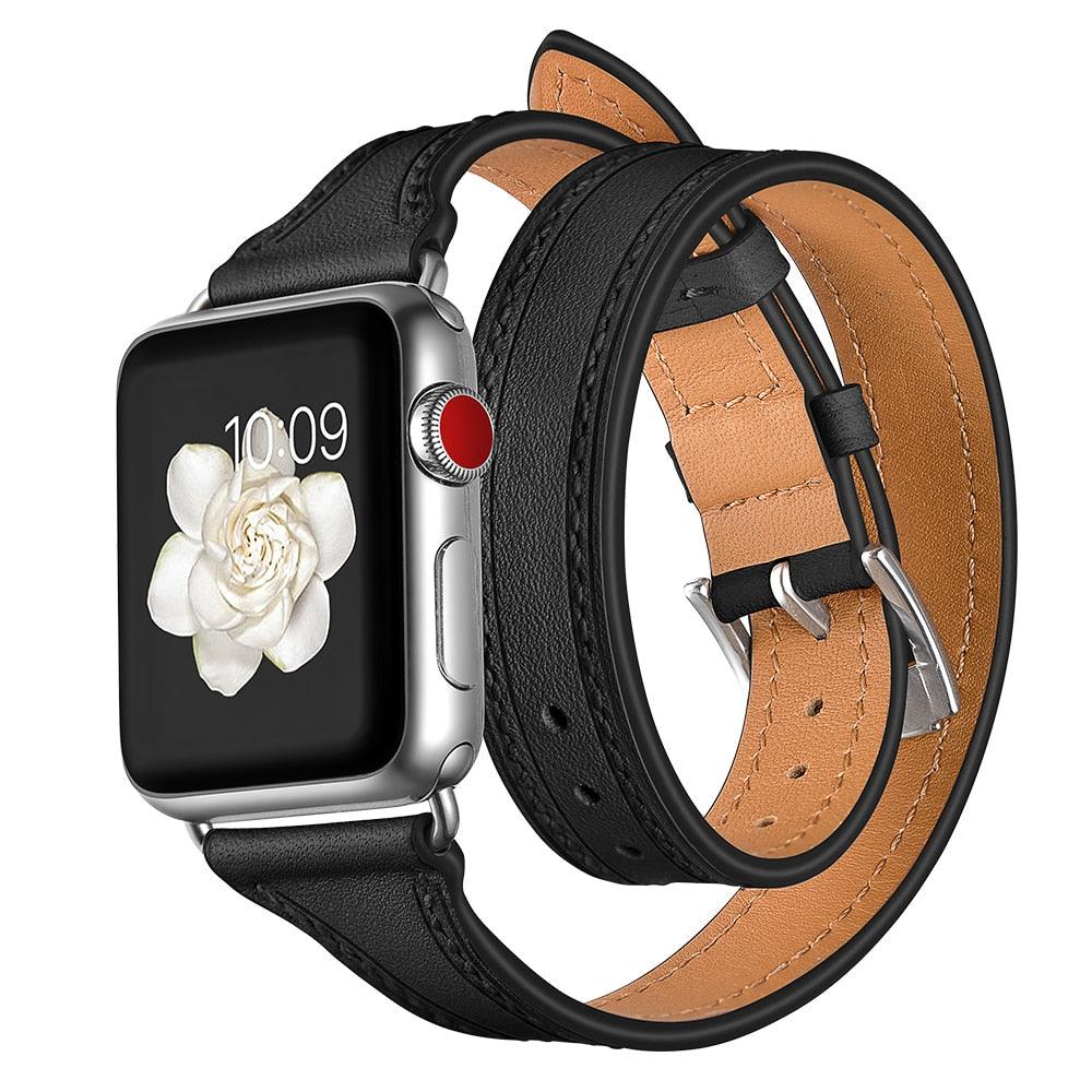 Genuine Leather Apple Watch Band - arleathercraft