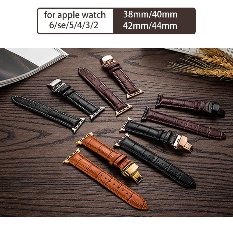 Genuine Leather Apple Watch Band - arleathercraft