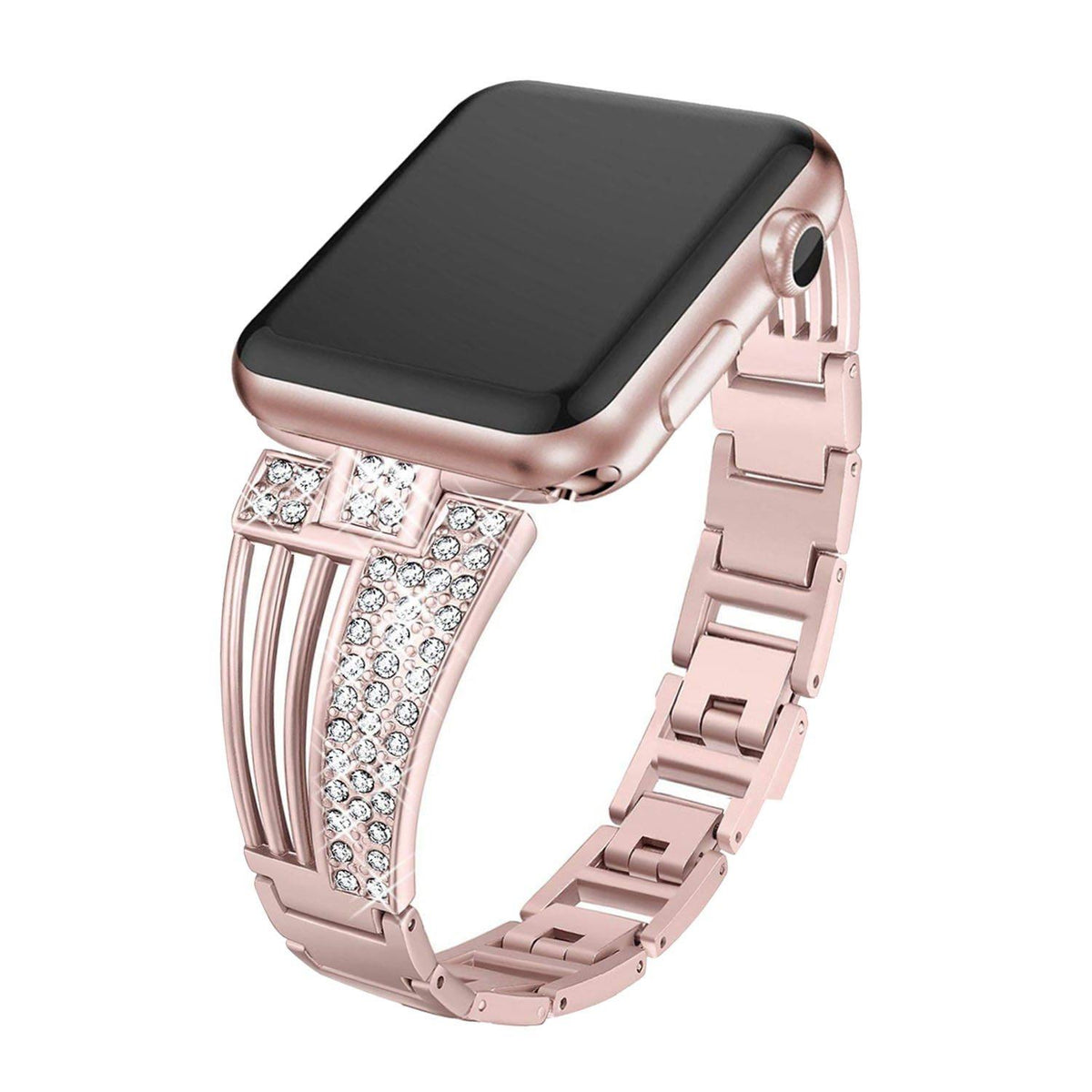 Diamond Apple Watch BandBand Length: 21cmItem Type: WatchbandsCondition: New without tagsClasp Type: buckle[focus_keyword]Apple Watch BandArleathercraft