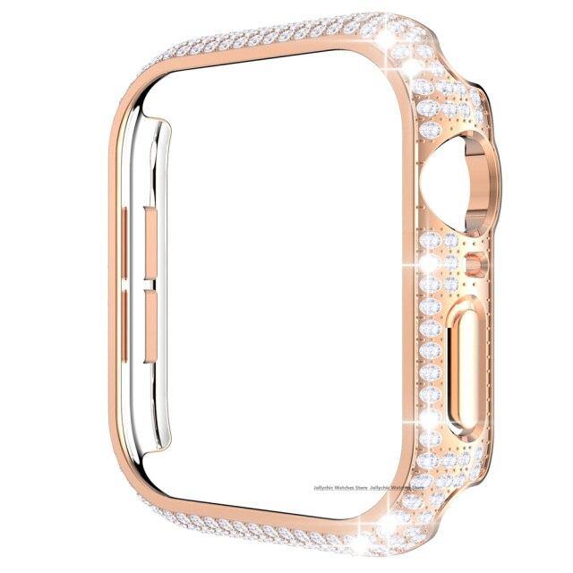 Diamond Apple Watch CaseCase Material: AcrylicItem Type: Watch Cases[focus_keyword]Apple Watch CaseArleathercraft