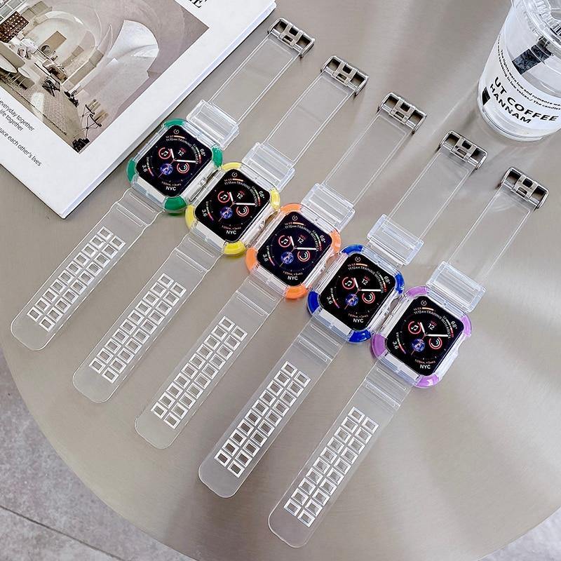 Apple Watch Band+CaseBand Length: 20cmItem Type: WatchbandsBand Material Type: RubberCondition: New without tags[focus_keyword]Apple Watch BandArleathercraft