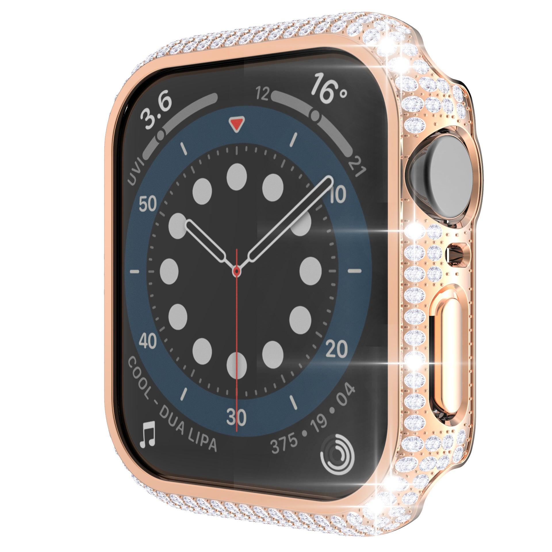 Diamonds Apple Watch Case - arleathercraft