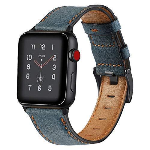 Leather Apple Watch BandBand Length: 22cmItem Type: WatchbandsBand Material Type: LeatherCondition: New with tagsClasp Type: stainless steel bucklecolor: brownmaterial: cow leather+silicone[focus_keyword]Apple Watch Band