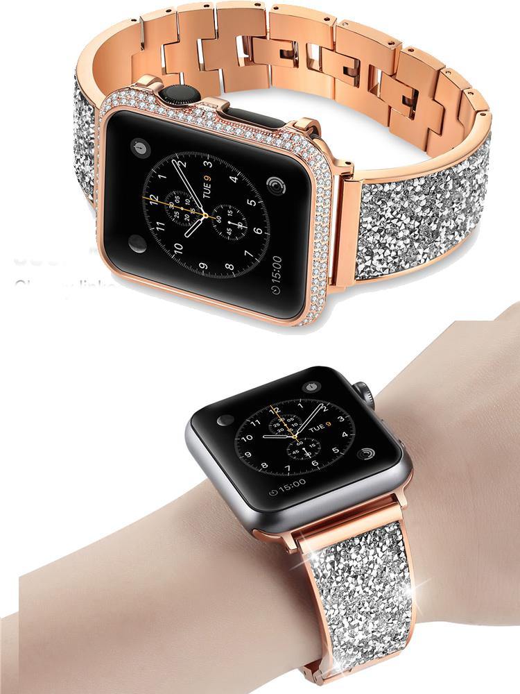 Stainless Steel Apple Watch Strap Band Length: 20cm Item Type: WatchbandsBand Material Type: Stainless SteelCondition: New without tagsClasp Type: buckle[focus_keyword]Apple Watch Band