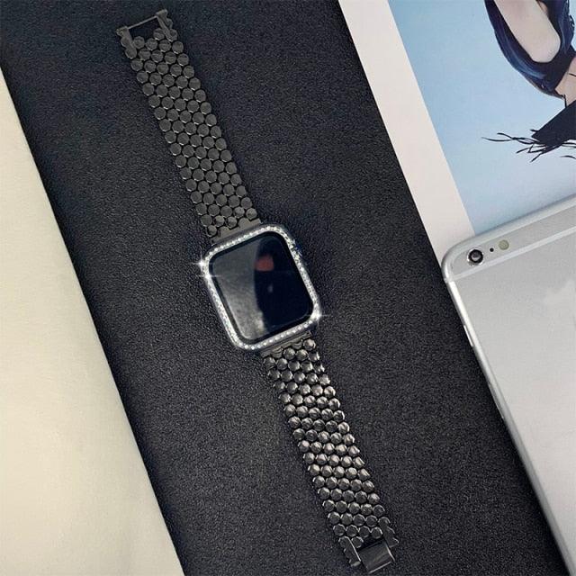 Chain Apple Watch band+Case - arleathercraft