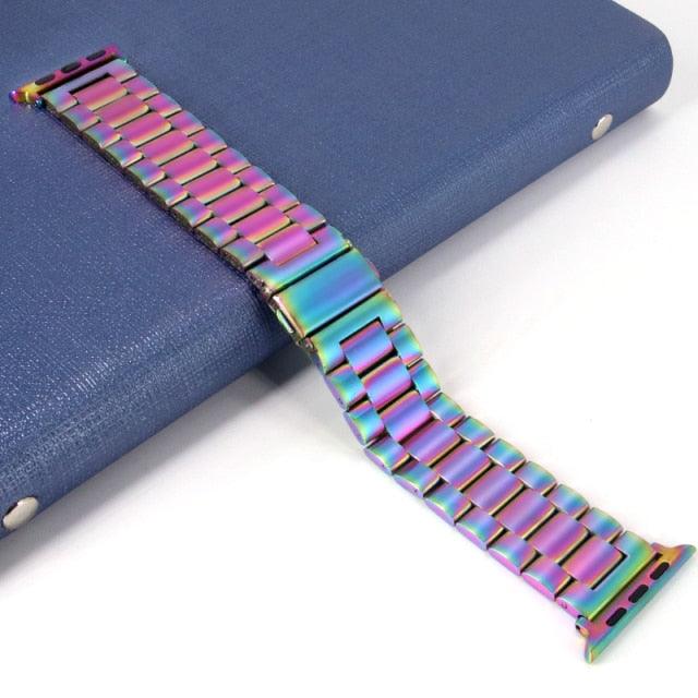 Steel Apple Watch Band - arleathercraft