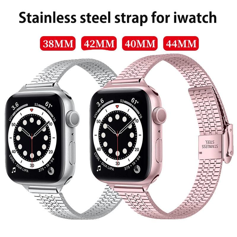 Steel Apple Watch Band - arleathercraft