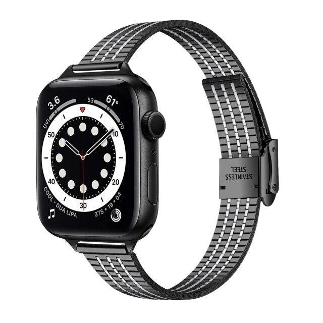 Steel Apple Watch Band - arleathercraft