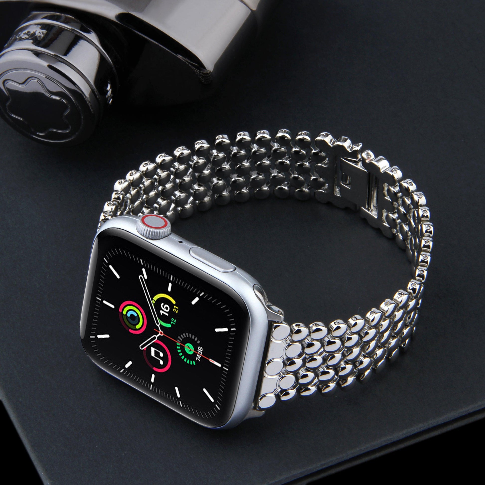 Steel Apple Watch Strap - arleathercraft