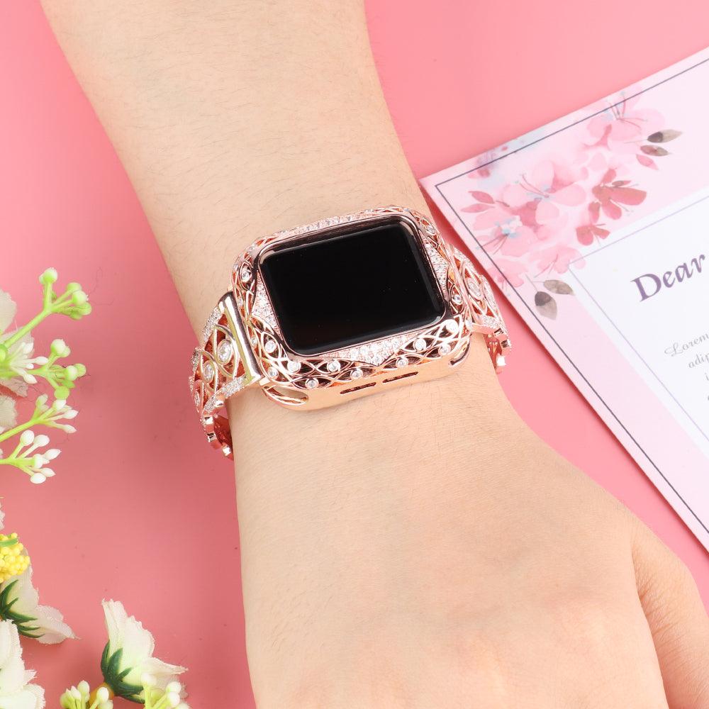Diamond Apple Watch Band - arleathercraft
