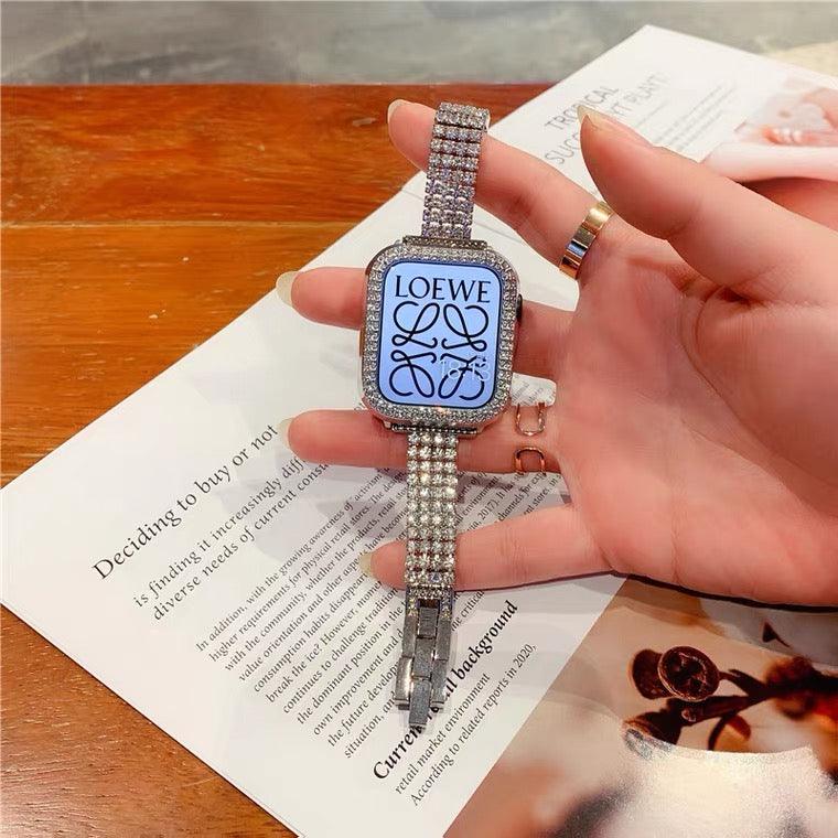 Diamond Apple Watch Band - arleathercraft