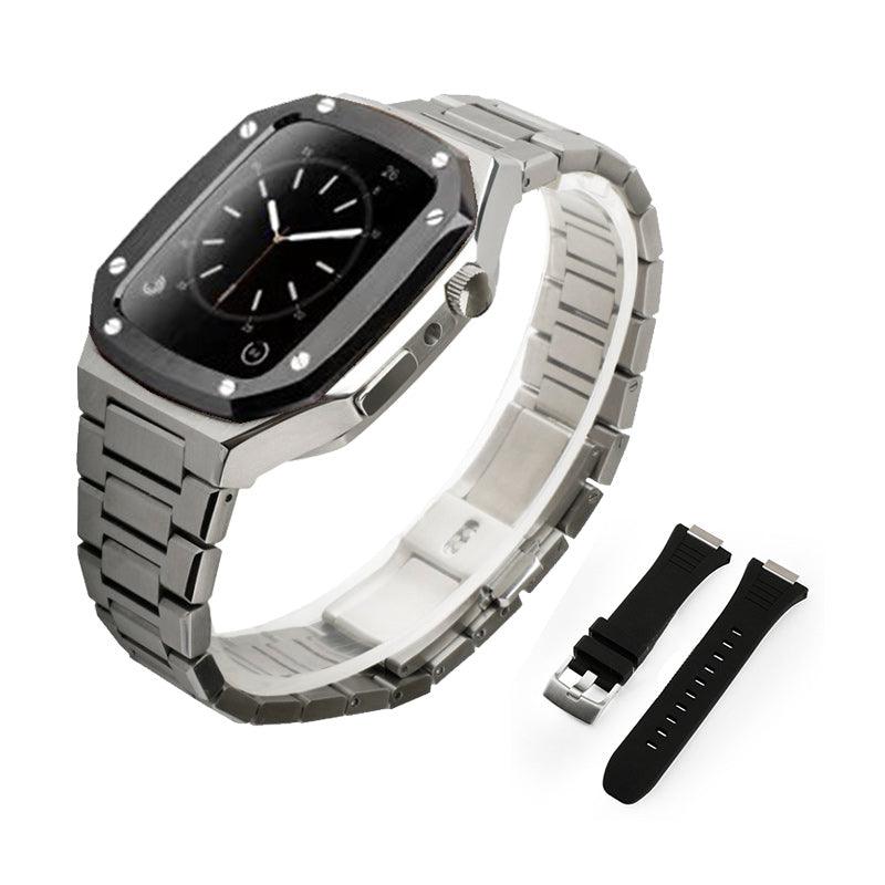 Stainless Steel Apple Watch Band+Case - arleathercraft